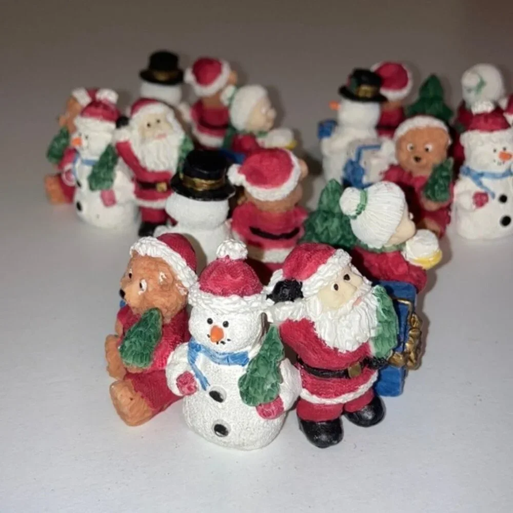 🎄✨ Set of 3 Ceramic Christmas Napkin Rings | 3” Diameter 🎅🎁
